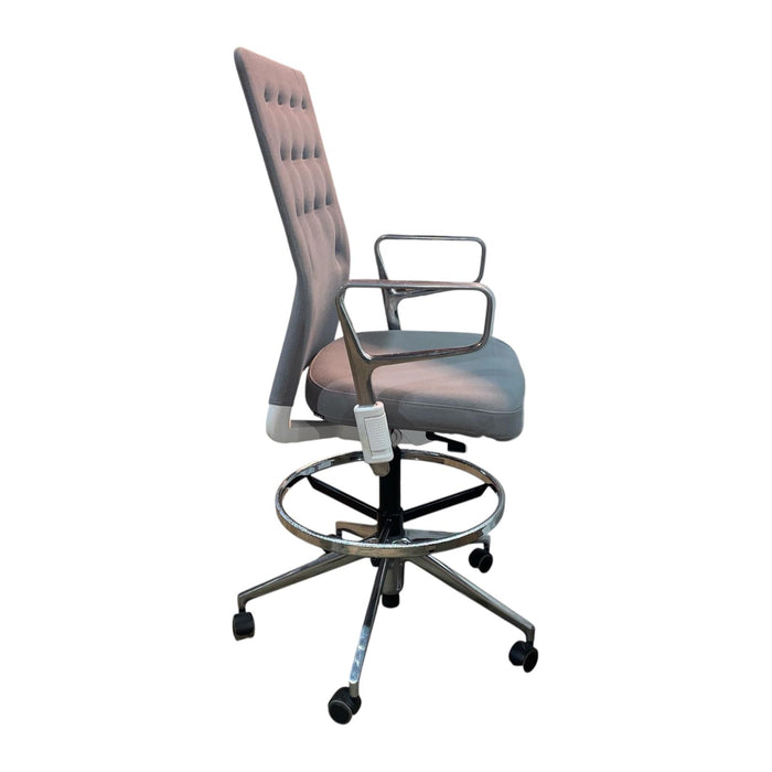 Refurbished Vitra ID Trim Draughtsman Chair in Grey