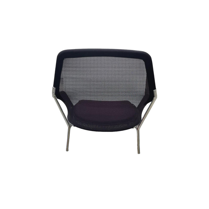 Refurbished Vitra Slow Chair & Ottoman in Purple