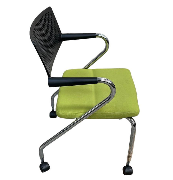 Refurbished Vitra Visaroll 3 Chair in Lime Green