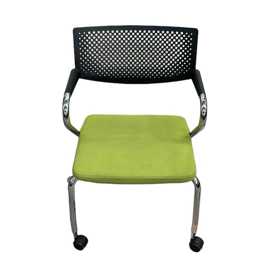 Refurbished Vitra Visaroll 3 Chair in Lime Green — Zero Office Furniture