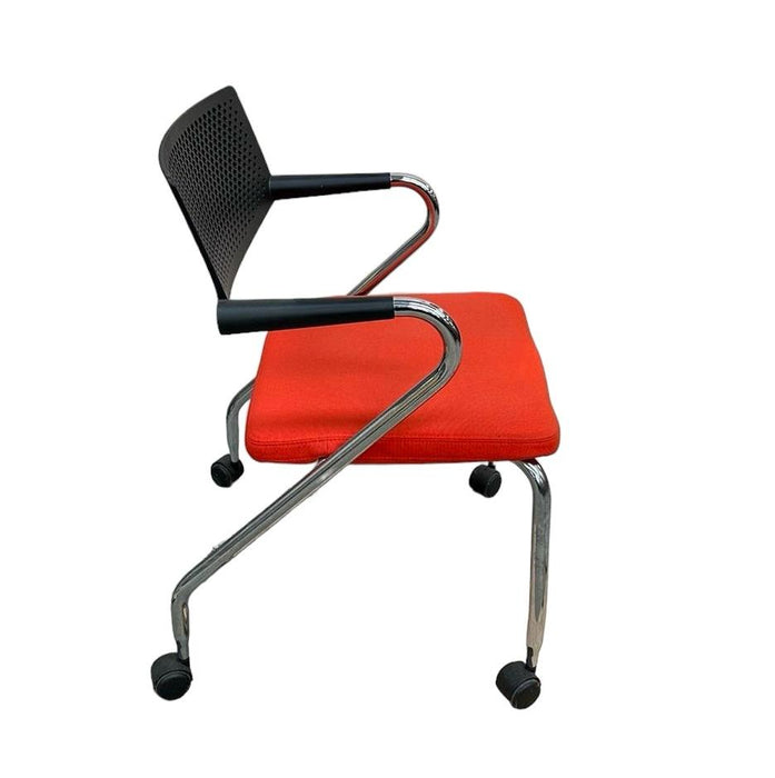 Refurbished Vitra Visaroll 3 Chair in Orange