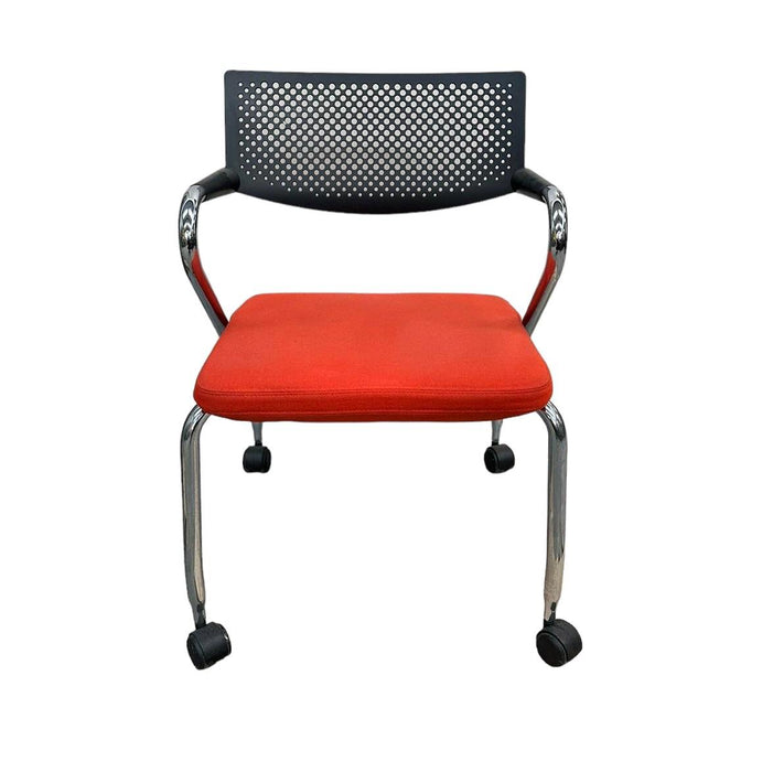 Refurbished Vitra Visaroll 3 Chair in Orange