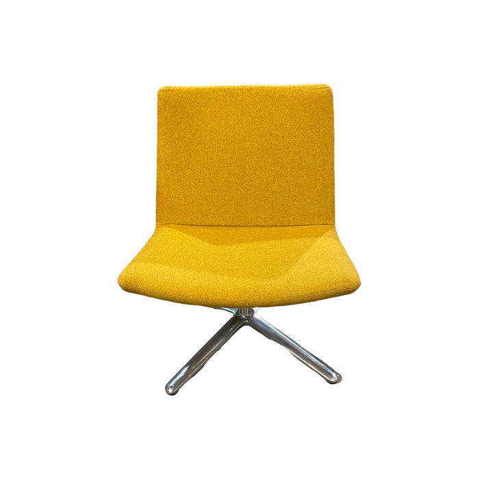 Refurbished Yellow Meeting Chair with 4-Star Base