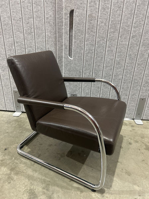 Visasoft Armchair by Antonio Citterio for Vitra in Dark Browm Leather