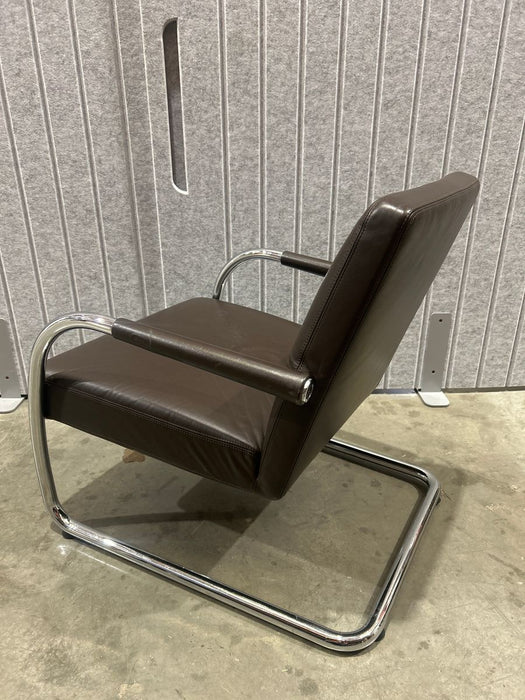 Visasoft Armchair by Antonio Citterio for Vitra in Dark Browm Leather