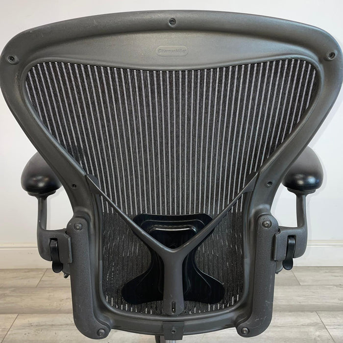 Refurbished Herman Miller Aeron Posturefit - Size B - Black - Fully Loaded - MK2